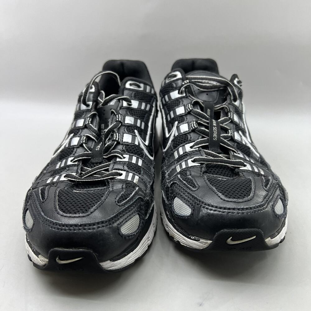 Nike P-6000 Running Shoes Men Size 9.5 Black White Mesh Comfort Cushion Sneakers - Picture 2 of 9
